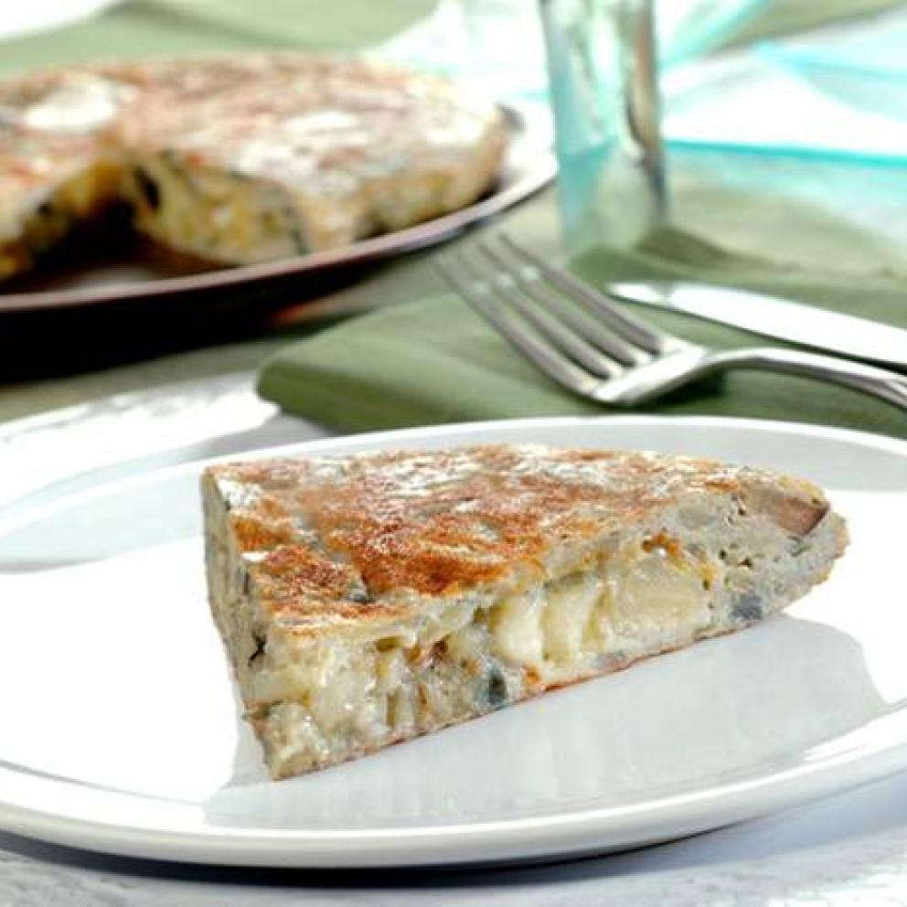 Frittata di melanzane e formaggio
