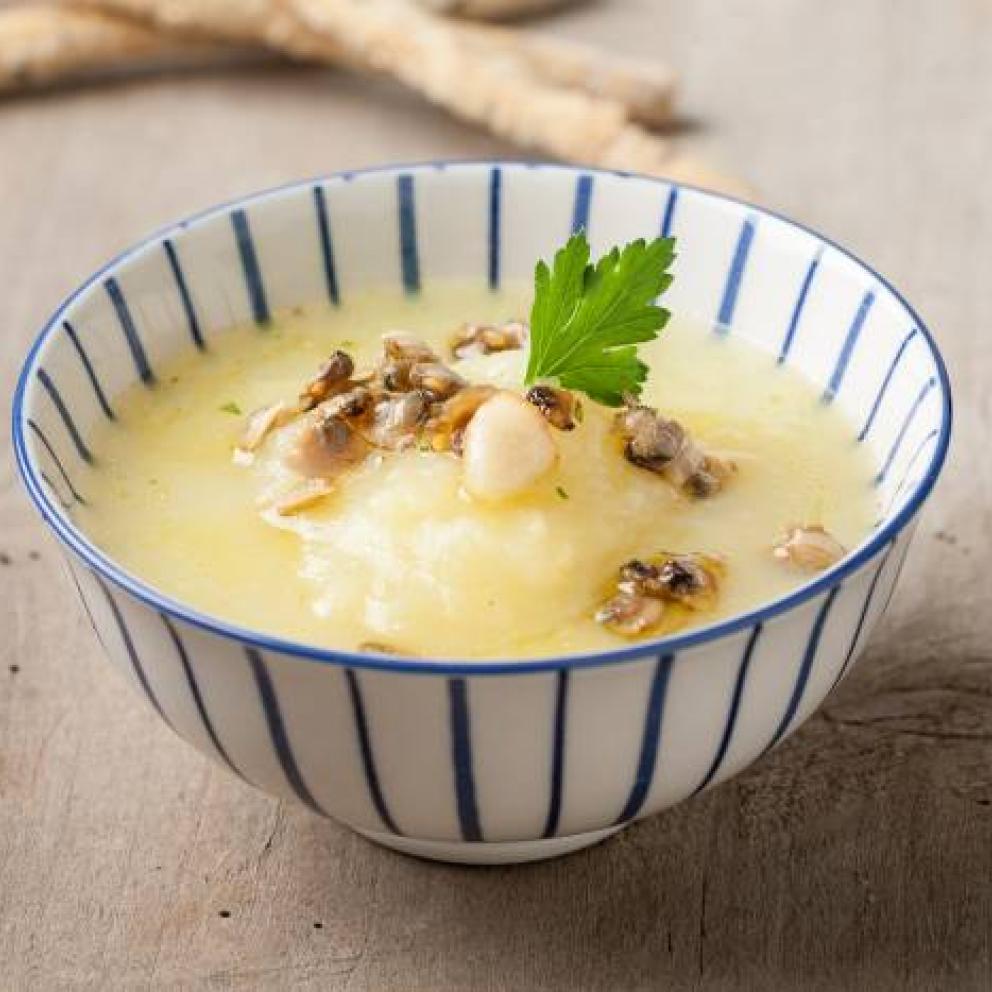 Crema di patate e vongole