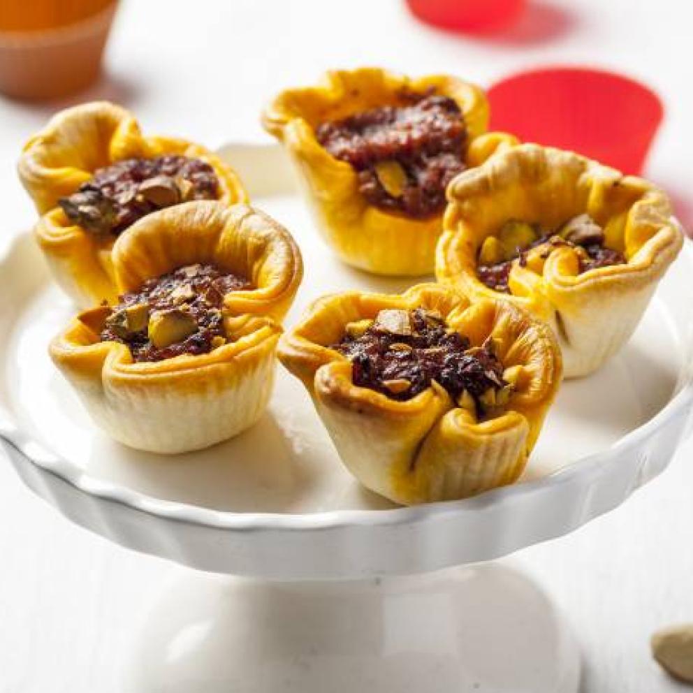 Tartellette di pasta brisè ripiene