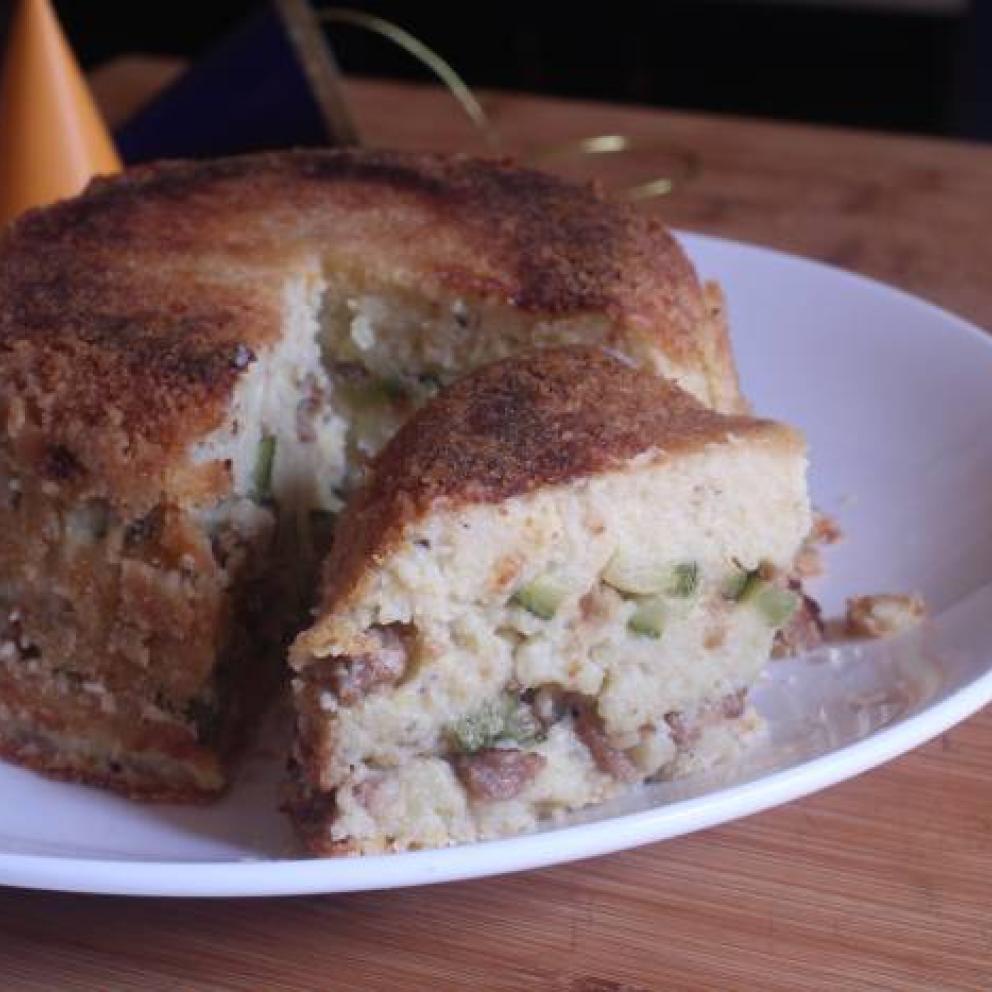 tortino di patate e zucchine