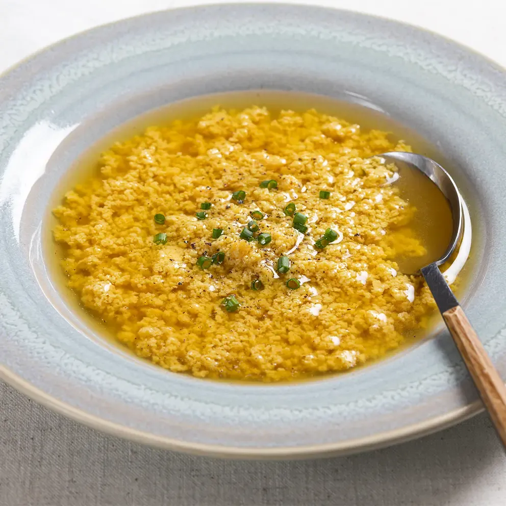 Stracciatella in brodo