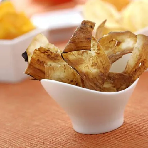 Chips di melanzane