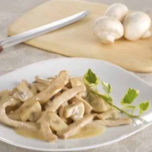Filetti di carne con champignons