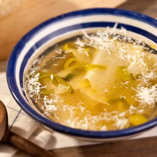 Maltagliati in brodo di verdure
