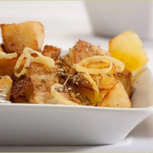 Patate gratinate all'origano e limone