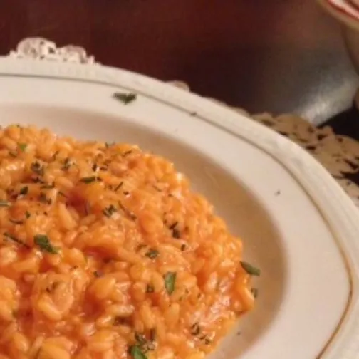 Risotto rosè alle erbe aromatiche