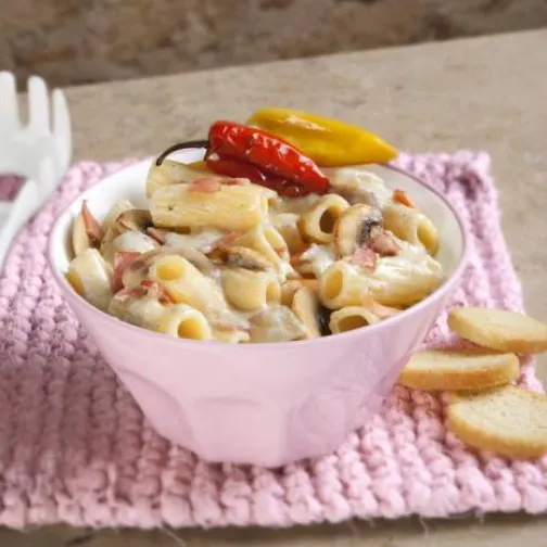 Pasta fantasia con champignon