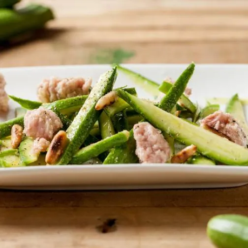 Carpaccio di zucchine e tonno