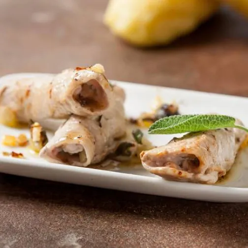 Rolatine di vitello in bianco
