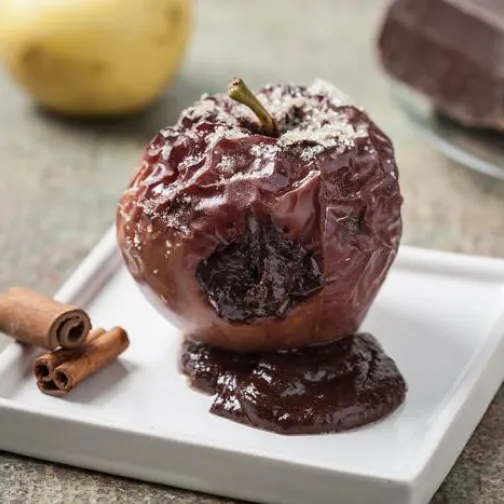 Mele al forno ripiene di cioccolato