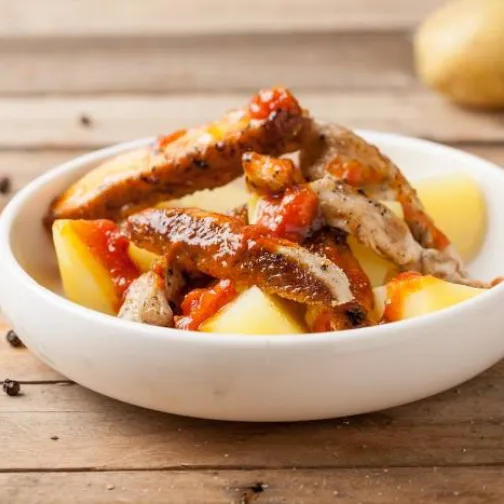 Insalata di patate e pollo