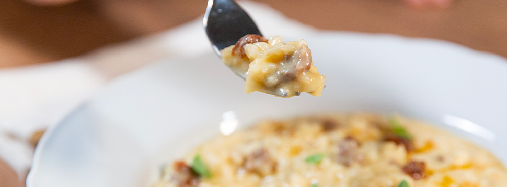 Risotto con salsiccia