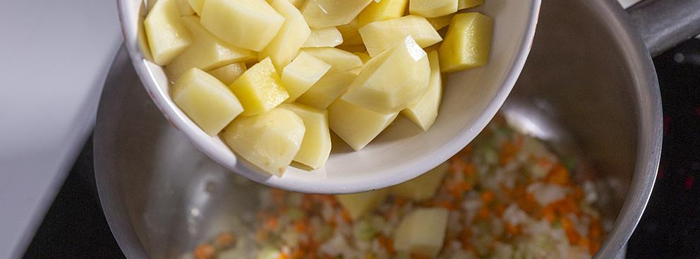 Minestra di riso e patate