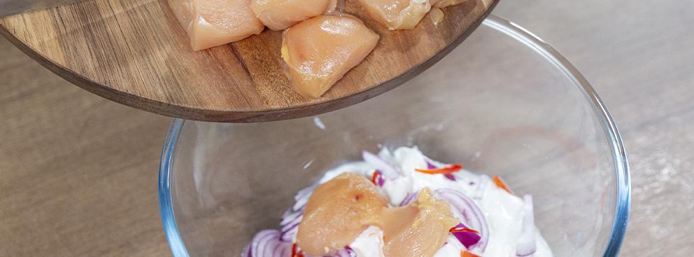 Spezzatino di pollo allo yogurt