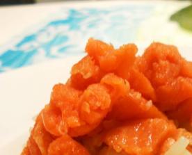 Risotto lime, pepe rosa e salmone affumicato dell'Alaska