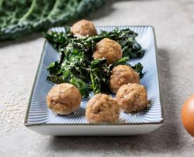 Polpette di manzo e cavolo nero