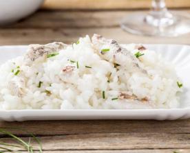 Risotto con gallinella e prosecco