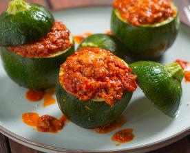 Zucchine tonde ripiene
